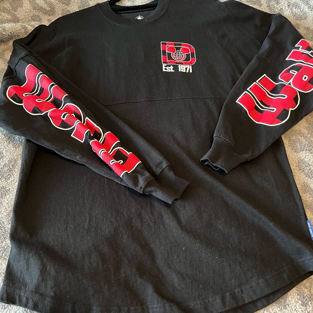 Disney Spirit Jersey Plaid Red and Black